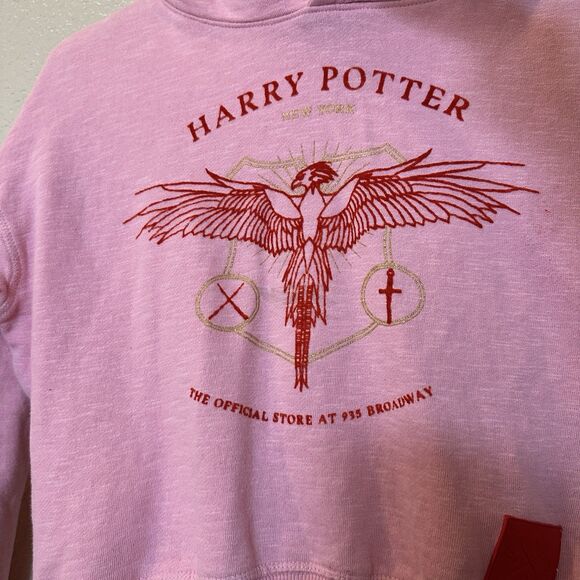 Harry Potter NYC Ladies Fawkes Hoodie Wizarding Worlds XS Pink **READ** - Picture 4 of 8